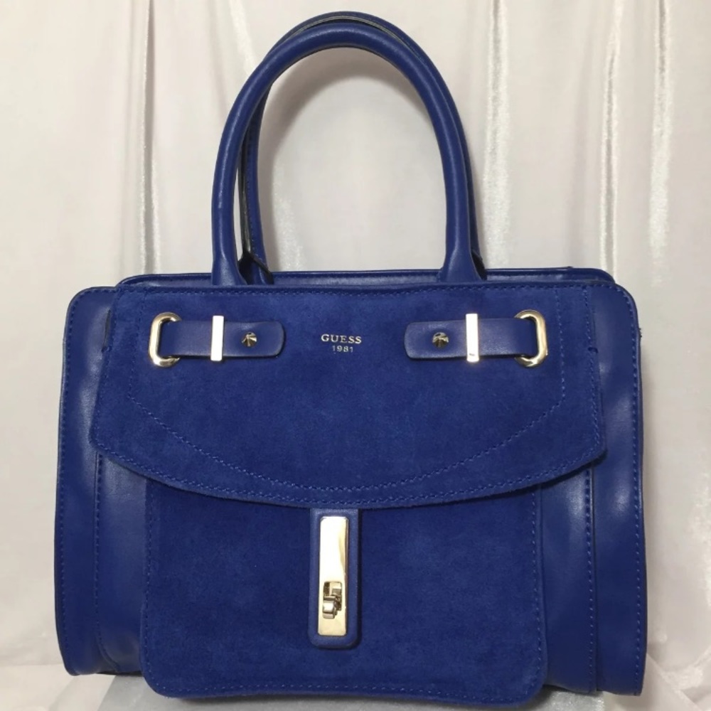 NWOT Guess Cobalt Blue Kingsley Handbag